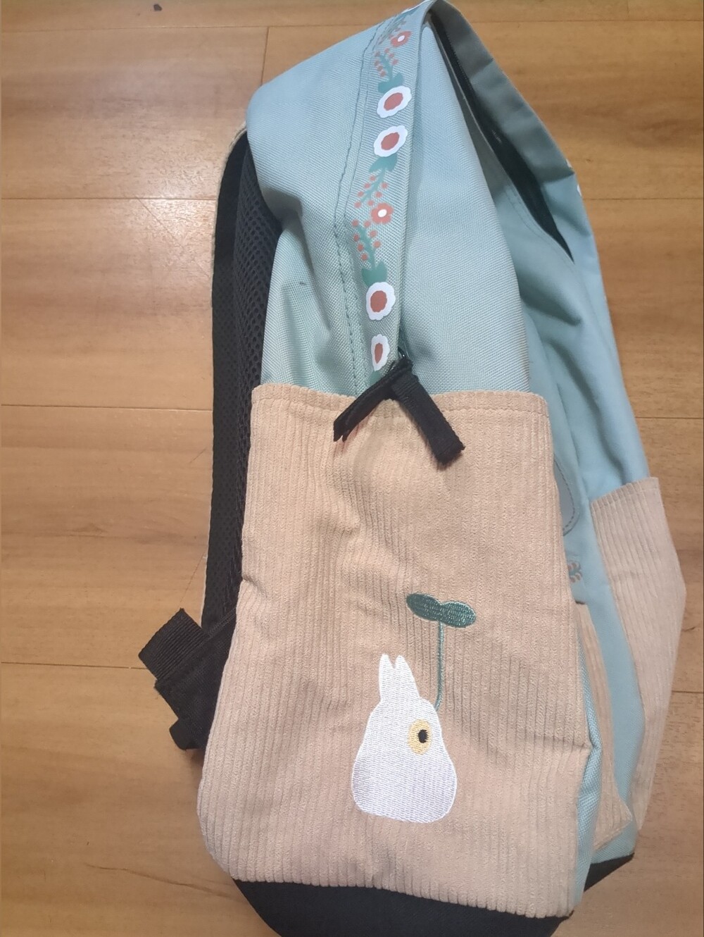 Studio Ghibli My Neighbor Totoro Corduroy Backpack Mushrooms - Picture 5 of 9